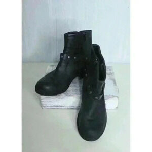 B.O.C.‎ Buckle Brown Leather Moto Boots Size Women’s 7.5